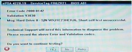 dell hard drive test failed error code 2000-0142|it 01 42 a.